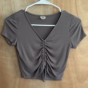 Sunday Best Aritzia cropped ruched top